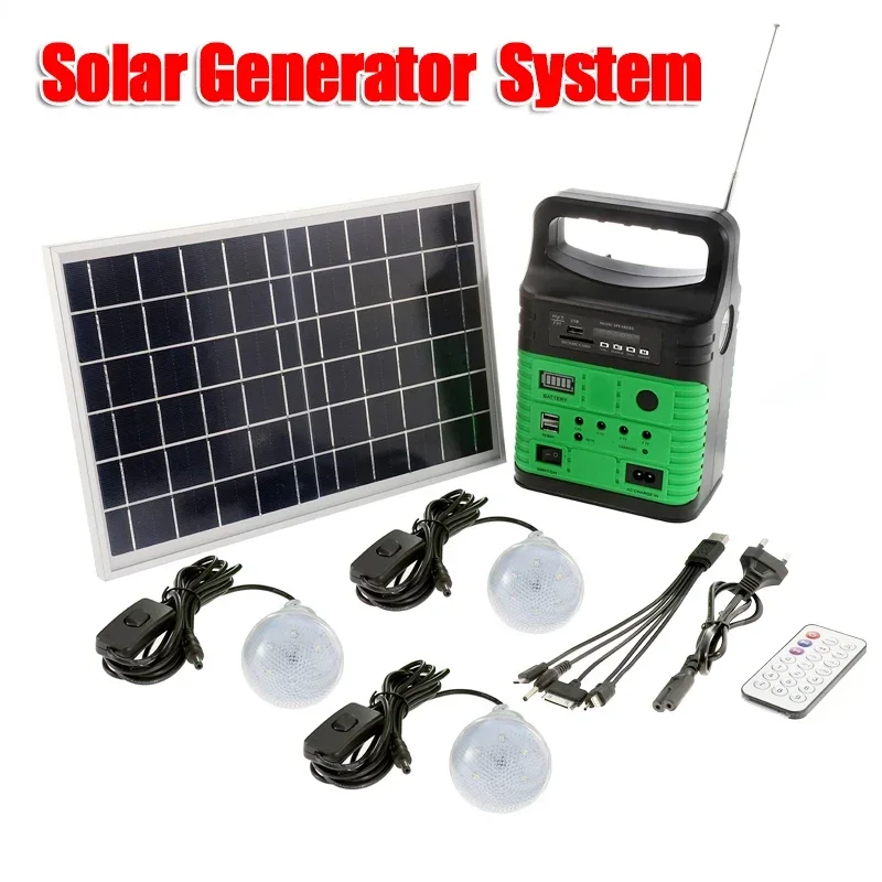 Panel Power Outdoor - Portable Camping Solar Power Generator System