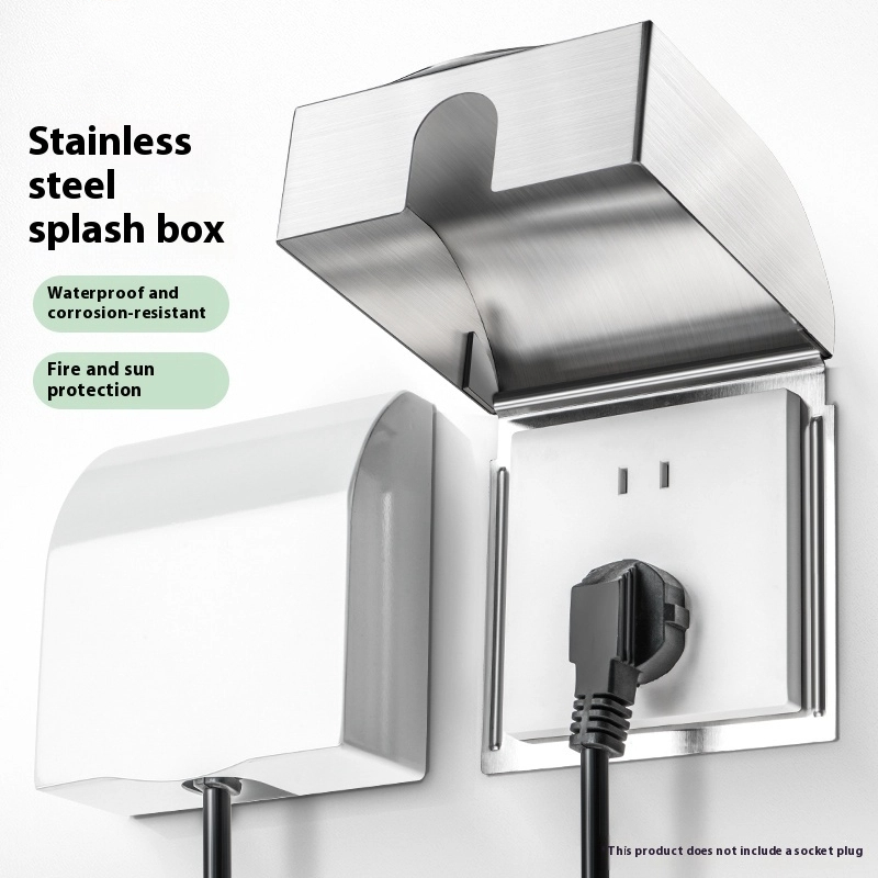 Outdoor Power Socket - 86 Socket Splashproof Box 304 Stainless