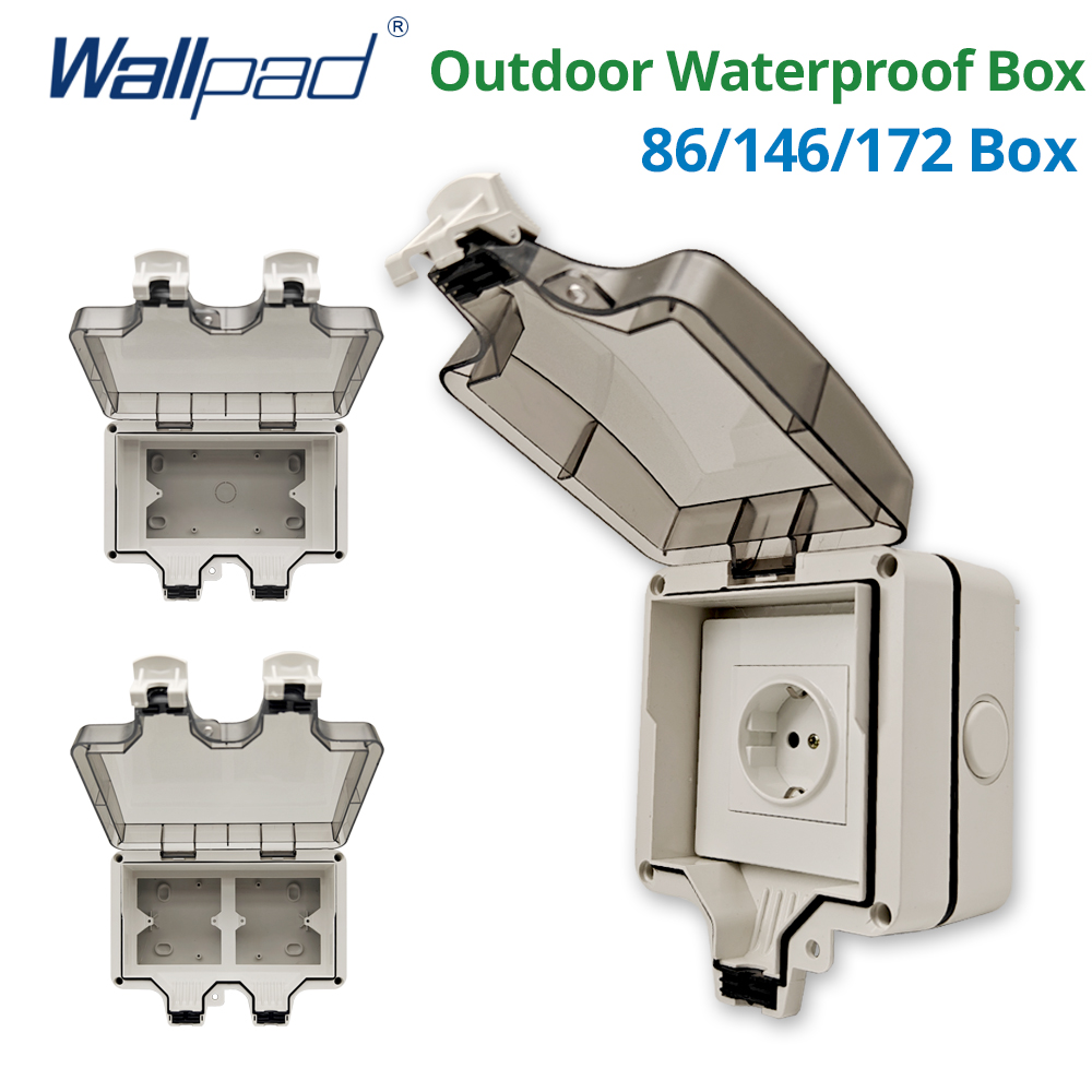 Outdoor Power Socket - Wallpad IP66 Dustproof Waterproof Outdoor Box