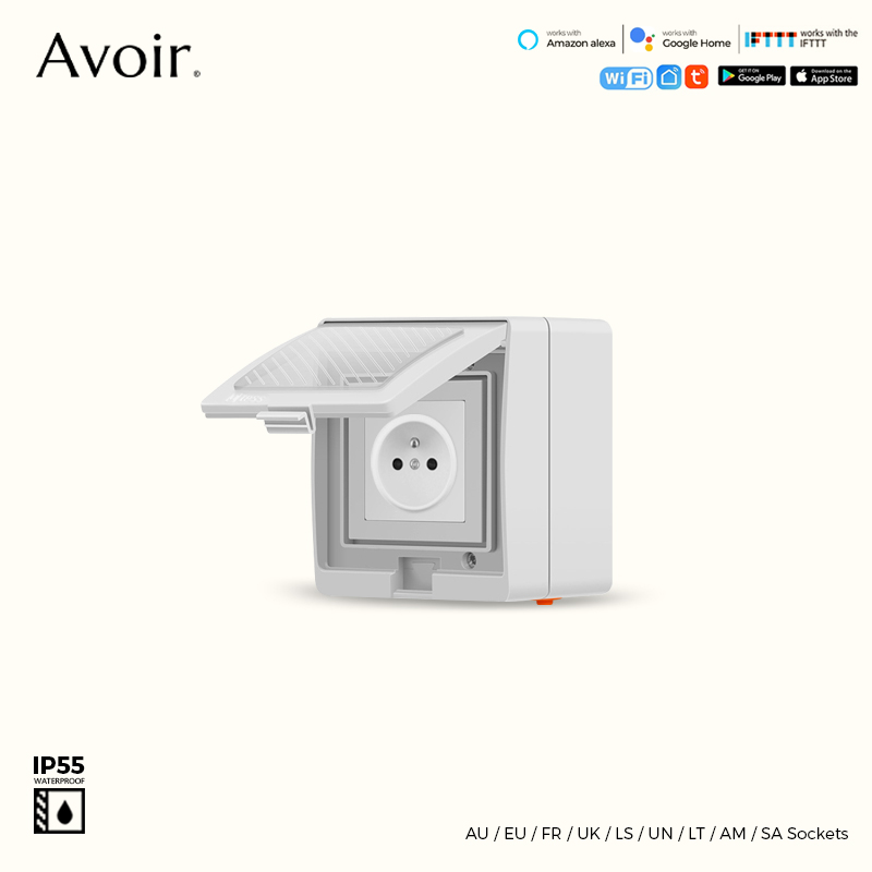 Outdoor Power Outlet Wifi - Avoir Tuya Thông Minh Không Thấm