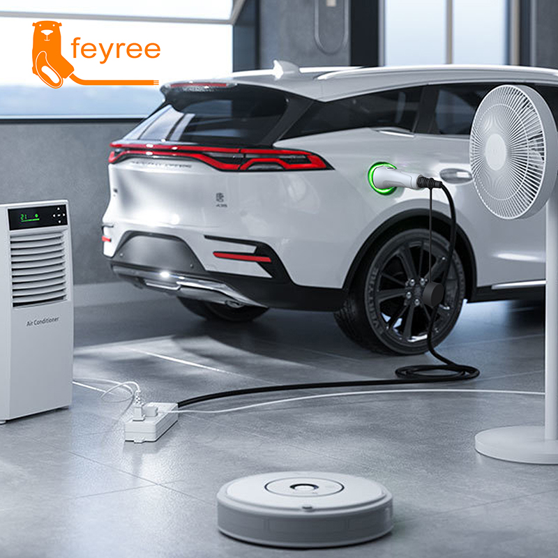 Feyree V2L Cable Electric Car  - đánh giá và giá Outdoor Power Socket