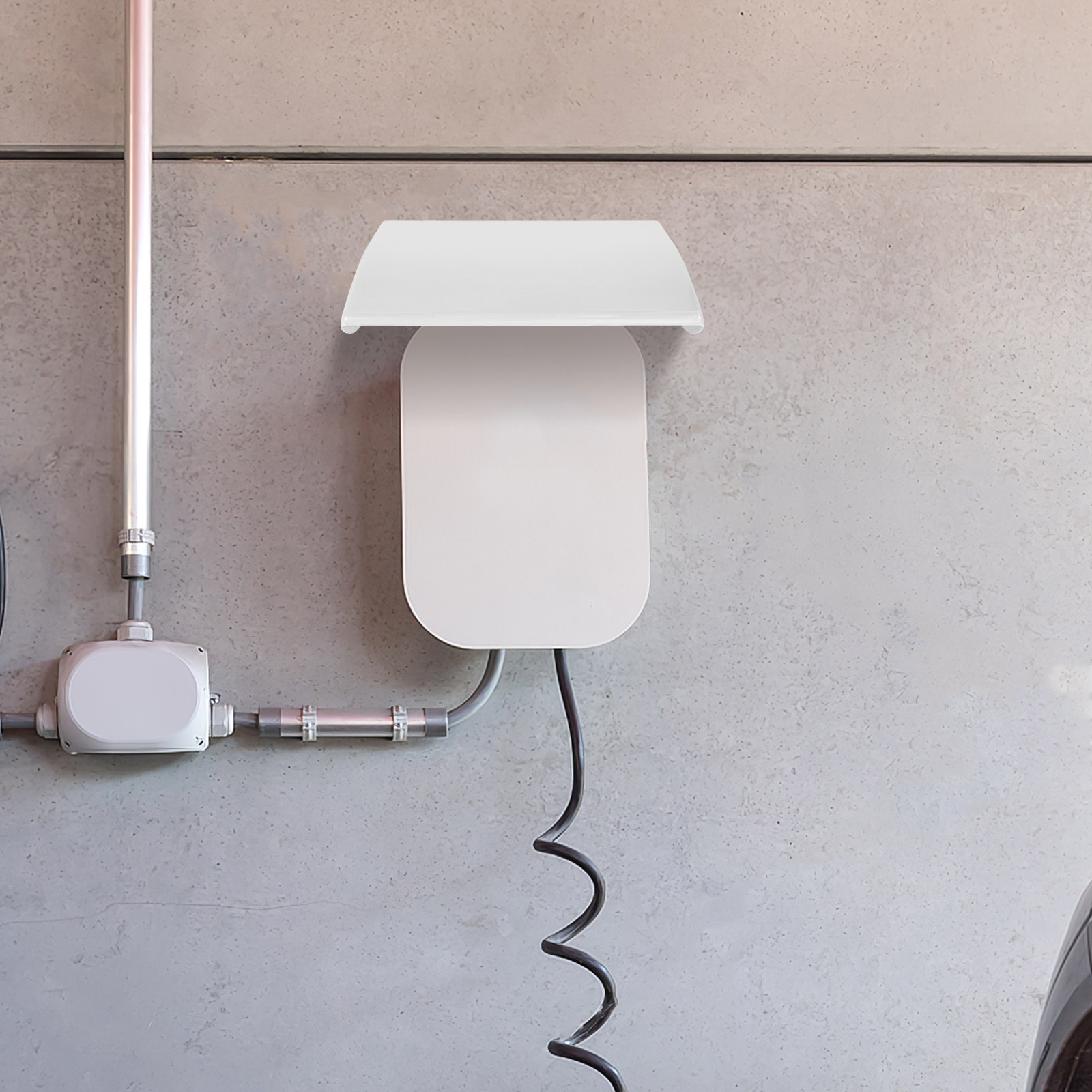 White Outdoor Ev Charging Pile - đánh giá và giá Outdoor Power Tower