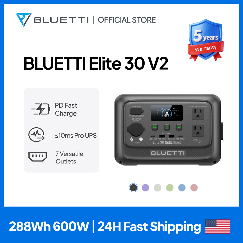 【Renew】BLUETTI Elite 30 V2 Por - đánh giá và giá Outdoor Power Tower