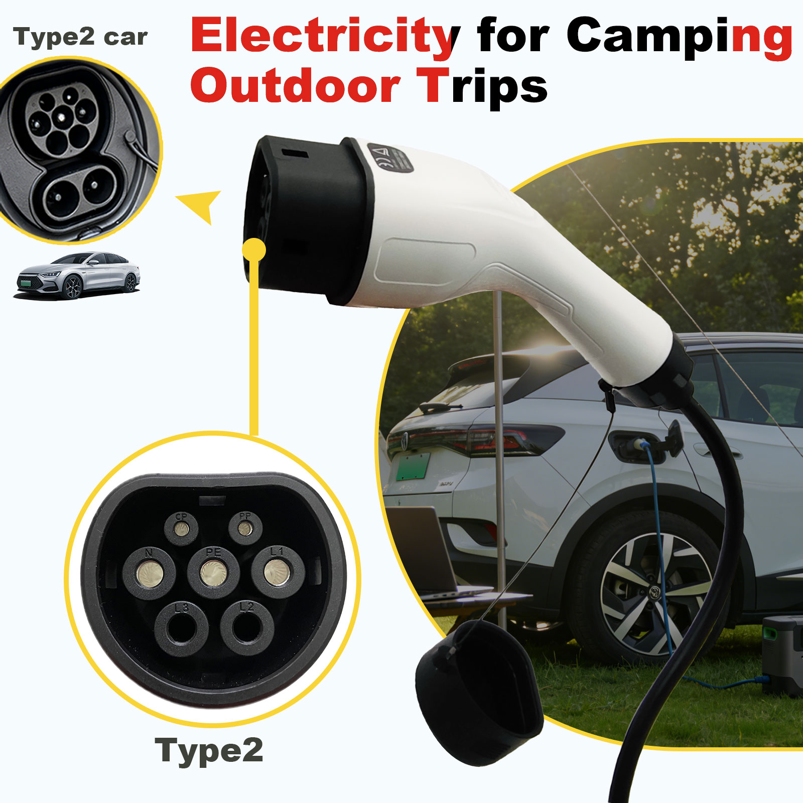 Type2 V2L Discharge Adapter 16 - đánh giá và giá Outdoor Power Port
