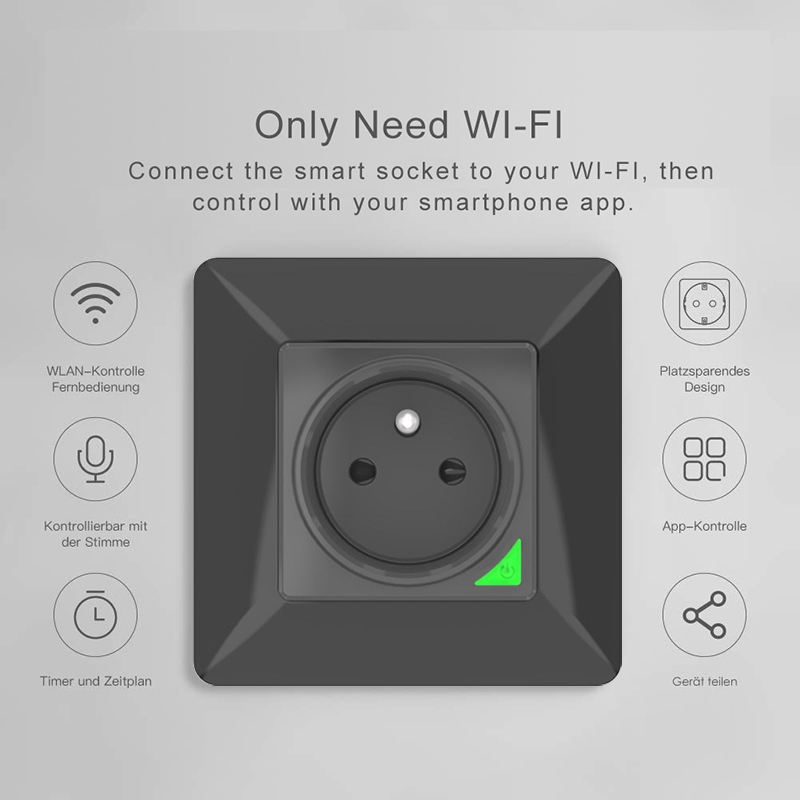 Avoir Zigbee Tuya IP66 Ngoài T - đánh giá và giá Outdoor Power Outlet Wifi