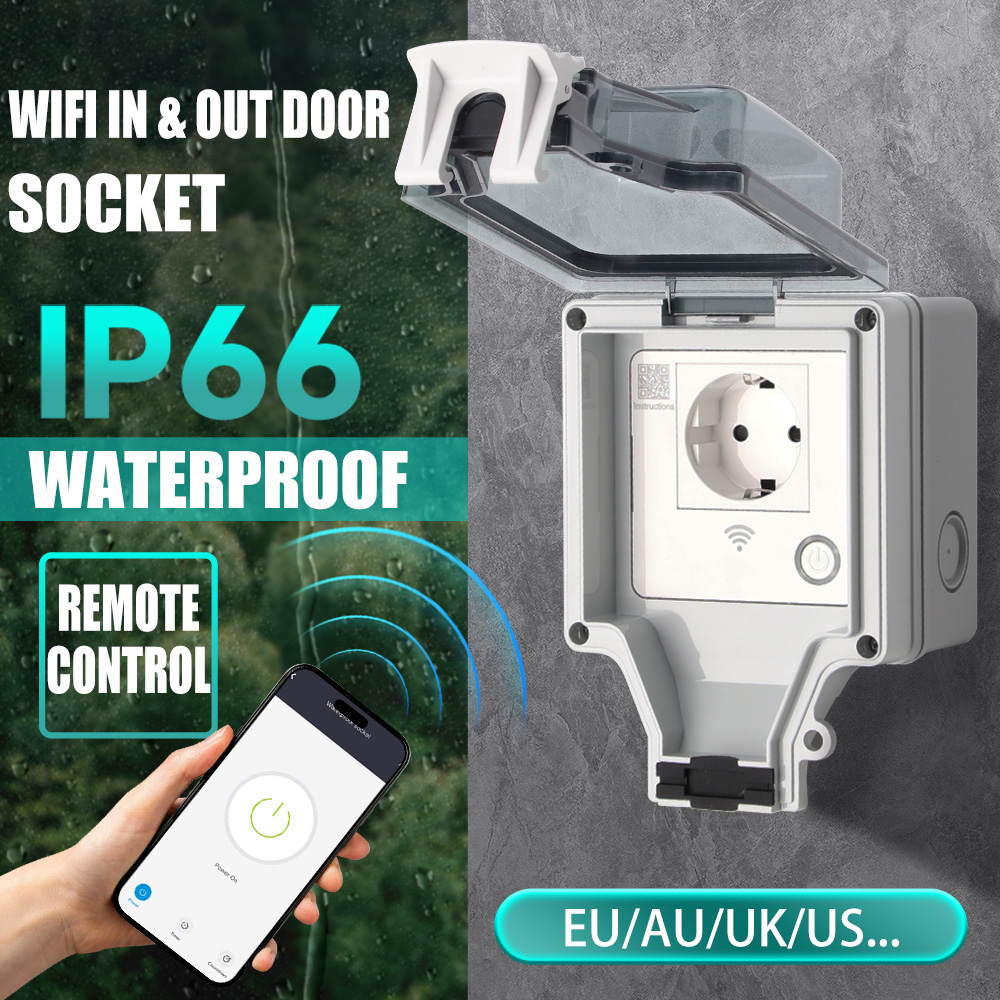 Smart Outdoor Socket IP66 Wate - đánh giá và giá Outdoor Power Outlet Wifi