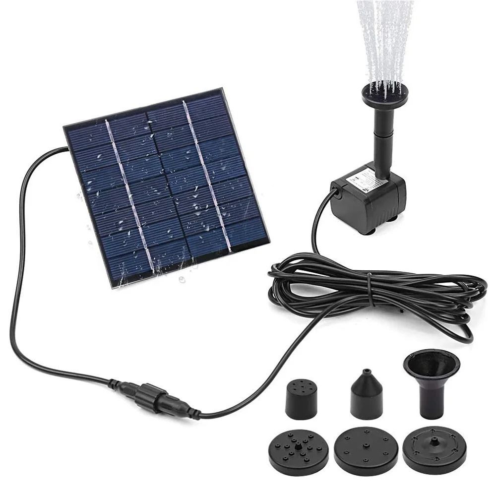 1.4W Mini Solar Fountain Pump  - đánh giá và giá Panel Power Outdoor