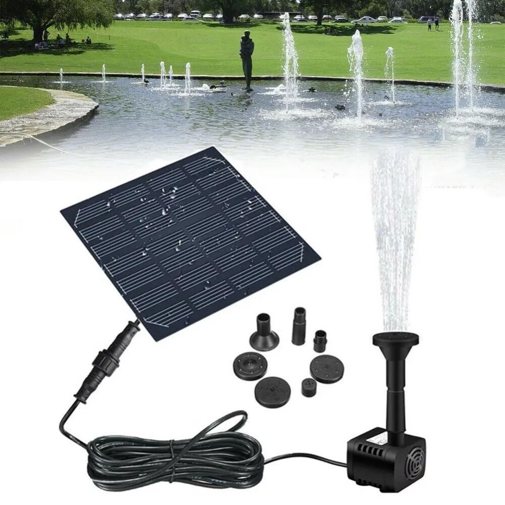 1.4W Mini Solar Fountain Pump  - đánh giá và giá Panel Power Outdoor