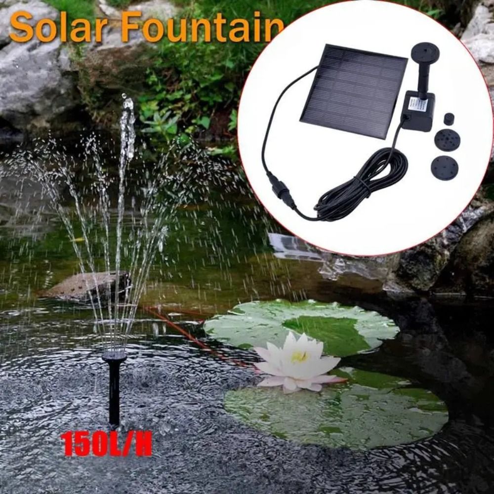 1.4W Mini Solar Fountain Pump  - đánh giá và giá Panel Power Outdoor