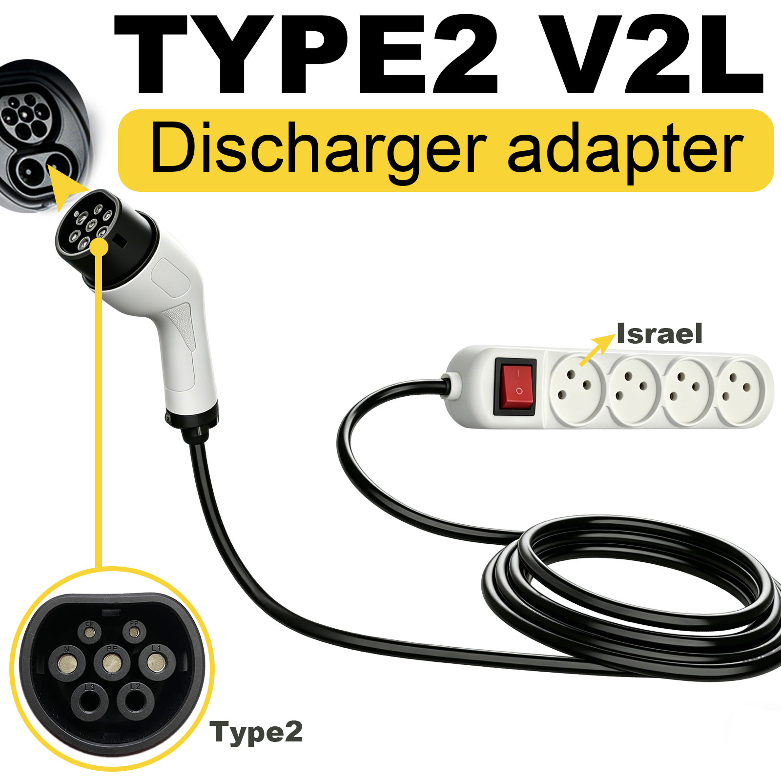 Type2 V2L Discharge Adapter Is - đánh giá và giá Outdoor Power Port