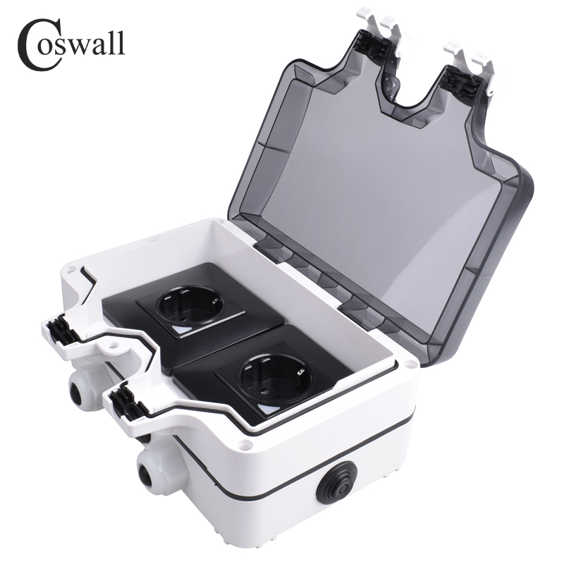 Coswall IP66 Waterproof French - đánh giá và giá Outdoor Power Outlet Wifi