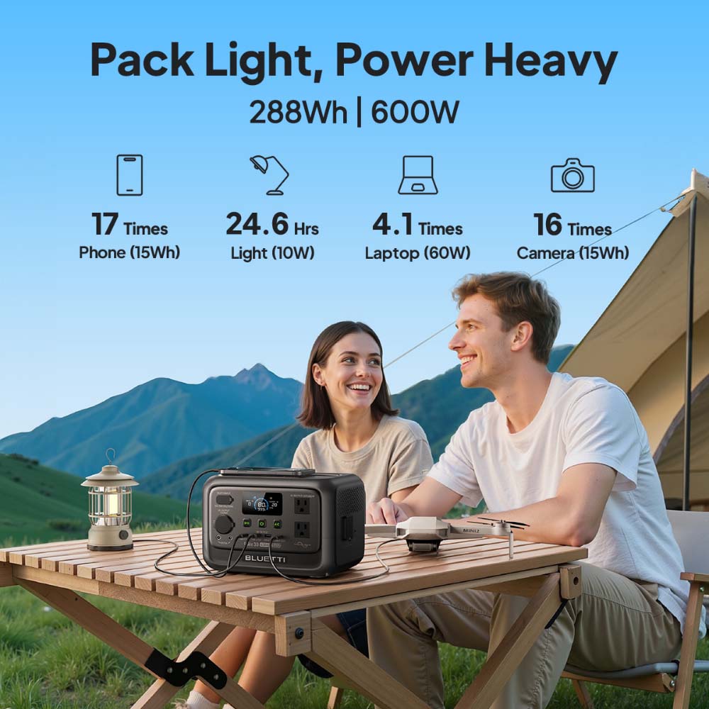 【Renew】BLUETTI Elite 30 V2 Por - đánh giá và giá Outdoor Power Tower