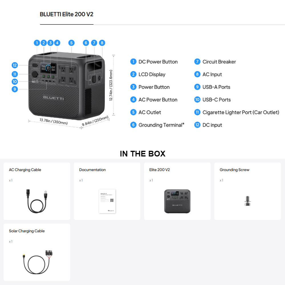 【Renew】BLUETTI Elite 200 V2 Po - đánh giá và giá Outdoor Power Tower