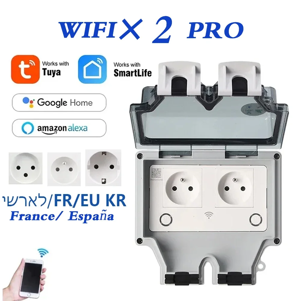 Tuya Waterproof Electrical Wal - đánh giá và giá Outdoor Power Outlet Wifi