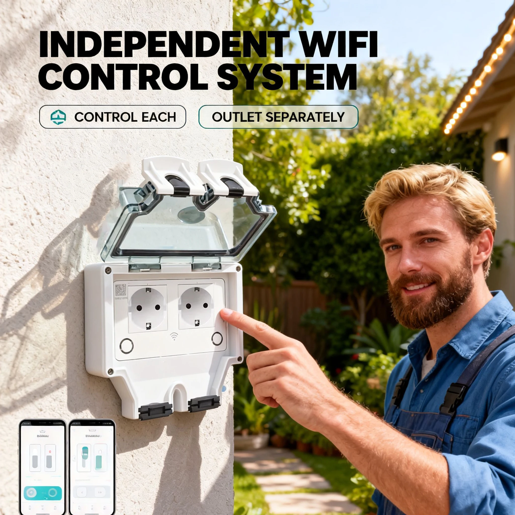 Tuya Waterproof Electrical Wal - đánh giá và giá Outdoor Power Outlet Wifi