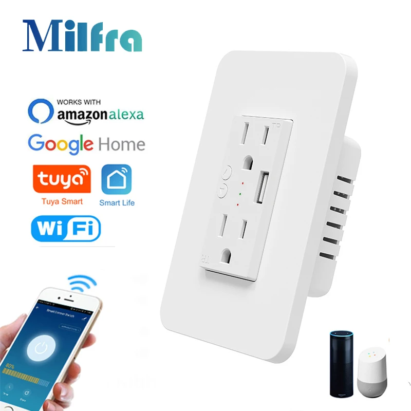 Milfra Wifi Smart Socket Doubl - đánh giá và giá Outdoor Power Outlet Wifi