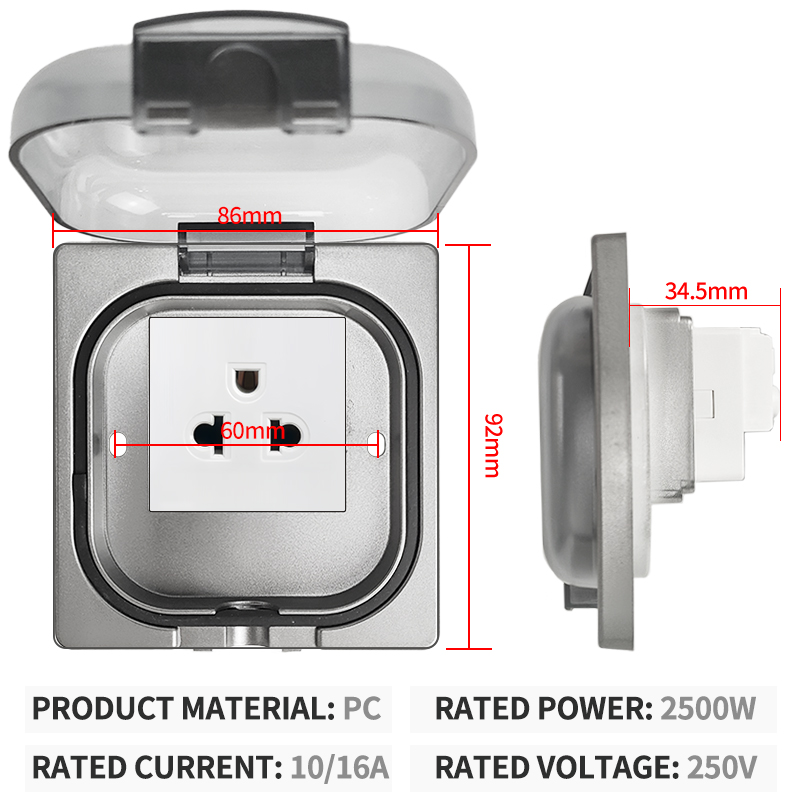 IP65 Waterproof Outdoor Socket - đánh giá và giá Outdoor Power Socket