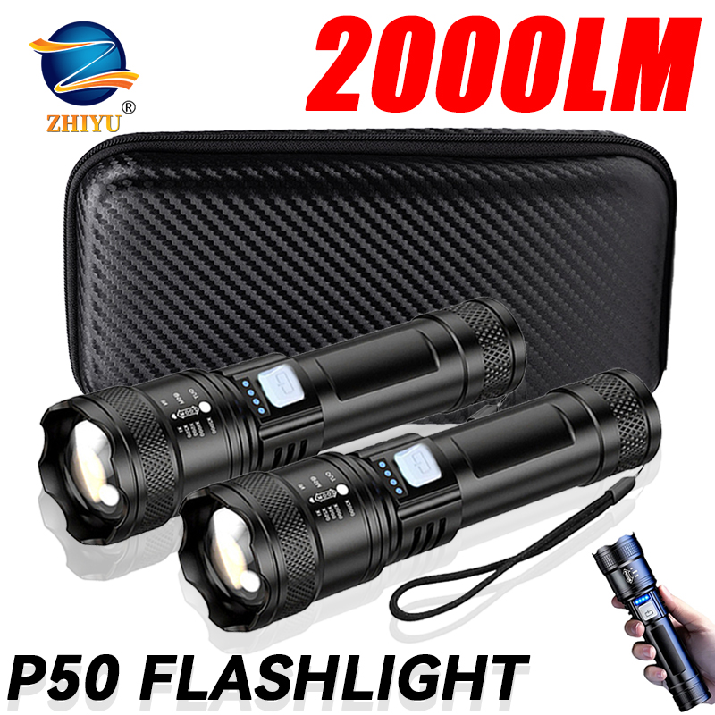 Tactical LED Flashlight 2000LM - đánh giá và giá Outdoor Power Supply