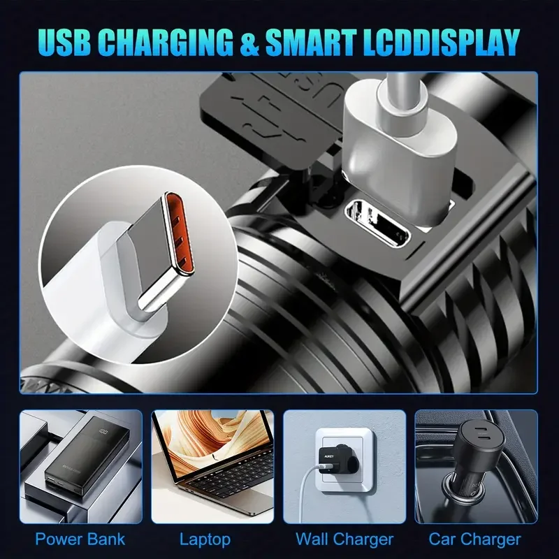 Tactical LED Flashlight 2000LM - đánh giá và giá Outdoor Power Supply