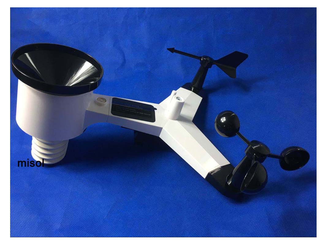 MISOL WiFi Weather Station wit - đánh giá và giá Outdoor Power Tower